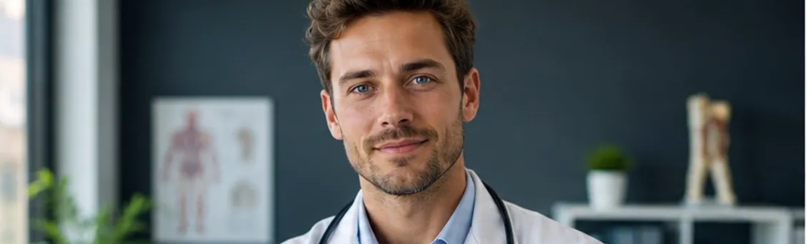 Junger Arzt in der Klinik